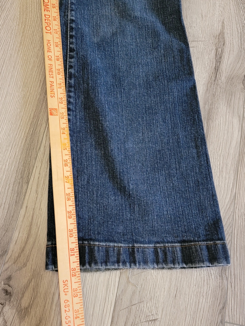 VTG GAP Long & Lean Stretch Jeans Midrise Womens 14R Bootcut Y2k Blue - Picture 5 of 8